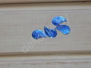 Пайетки "Листочки" 14*25 мм (уп. 10 шт), цв.синий