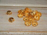 Шапочки для бусин 12 мм золото №1