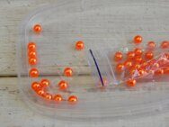 Бусины под жемчуг (пластик) 6 мм (уп. 50 шт) цв.оранжевый