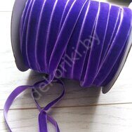 Бархатная лента 10 мм, цв.фиолетовый яркий
