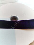 Лента бархатная 25 мм, цв.темно-фиолетовый 90
