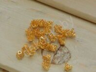Шапочки для бусин 8 мм золото
