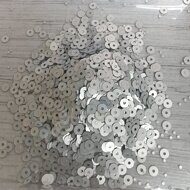 Пайетки "Пайетки" 4 мм ( 5 грамм), цв.серебро