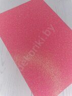 Фоамиран глиттерный  20*30 см, цв.розовый пудровый