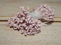 Тычинки для цветов матовые 2-3 мм (30 нитей), цв.пастельный розовый