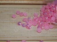Полубусины радужные 6 мм ( упак. 50 шт), цв.розовый