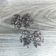 Патч сборный “Бантик” 3,2*5 см, цв.мультиколор серебро