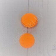 Фетровые пяточки ажурные 30 мм, цв.оранжевый неон (10 шт)