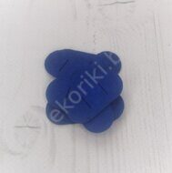 Фетровая основа "Овал с прорезями" 40*20 мм (10 шт), цв.синий