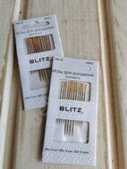 Иглы для шитья ручные "BLITZ" HN-32 300Е5 для рукоделия в блистере 12 шт