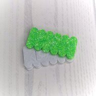 Чехол для клик-клак  "Облачко" 56*28 мм, цв.яркий зеленый