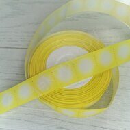 Репсовая лента с разметкой для лепестков, 25 мм, цв.желтый