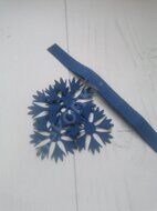 Набор для изготовления цветка "Василек", цв.голубой (иранский фоамиран)