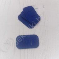 Фетровая основа "Овал с прорезями" 50*30 мм (5 шт), цв.синий