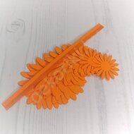 Набор для изготовления цветов из иранского фоамирана 1 мм "Хризантема", цв.оранжевый (12 деталей)
