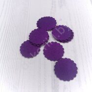 Фетровые пяточки ажурные 35 мм, цв.фиолетовый (10 шт)