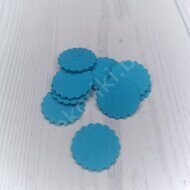 Фетровые пяточки ажурные 35 мм, цв.голубой (10 шт)