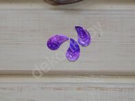 Пайетки "Листочки" 14*25 мм (уп. 10 шт), цв.фиолетовый