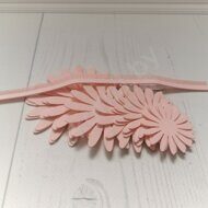 Набор для изготовления цветов из иранского фоамирана 1 мм "Хризантема", цв.персиковый (12 деталей)